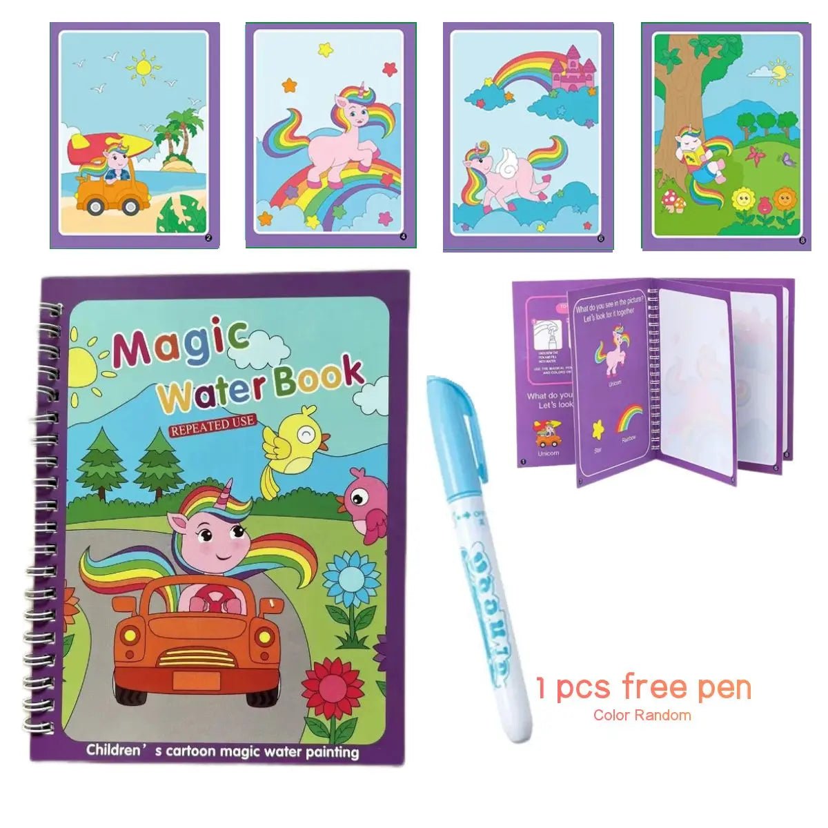 Enchanting Water Magic Coloring Book - Toys Market