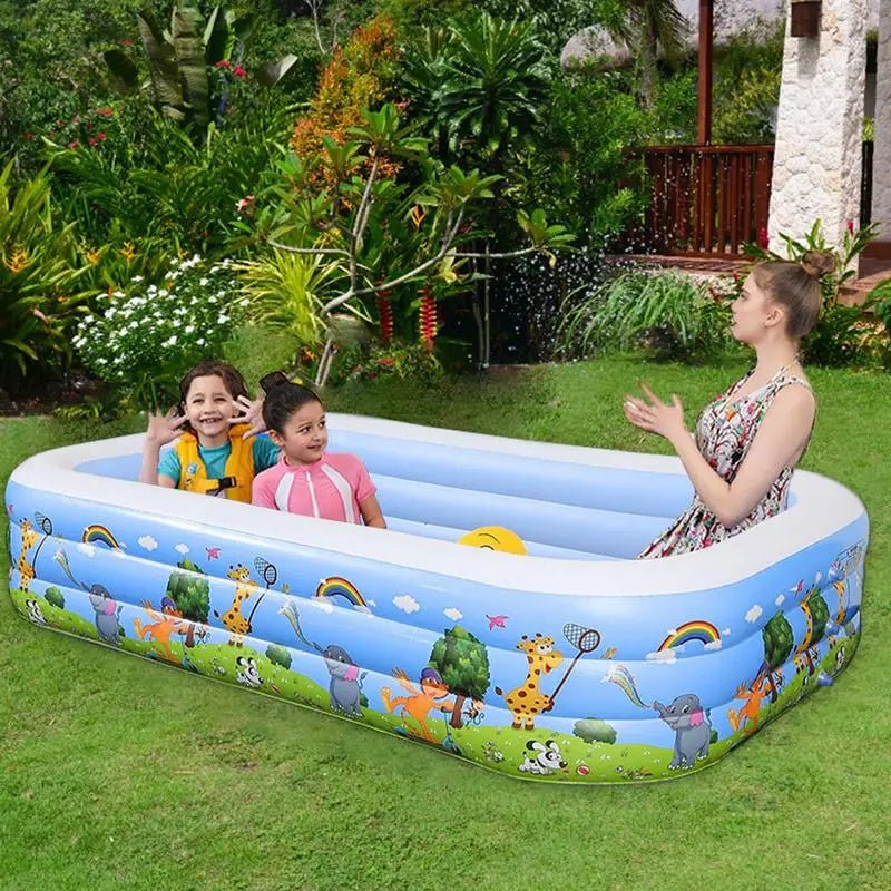 Family SplashZone – Thicken Inflatable Pool for Ultimate Summer Fun! - Toys Market