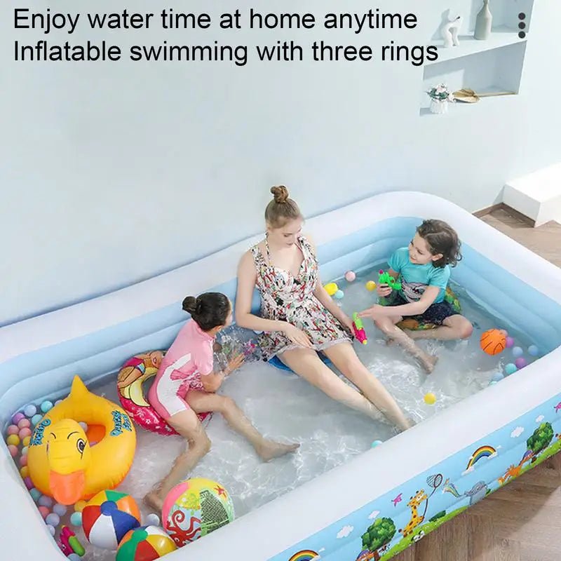 Family SplashZone – Thicken Inflatable Pool for Ultimate Summer Fun! - Toys Market