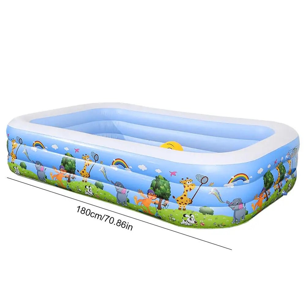 Family SplashZone – Thicken Inflatable Pool for Ultimate Summer Fun! - Toys Market