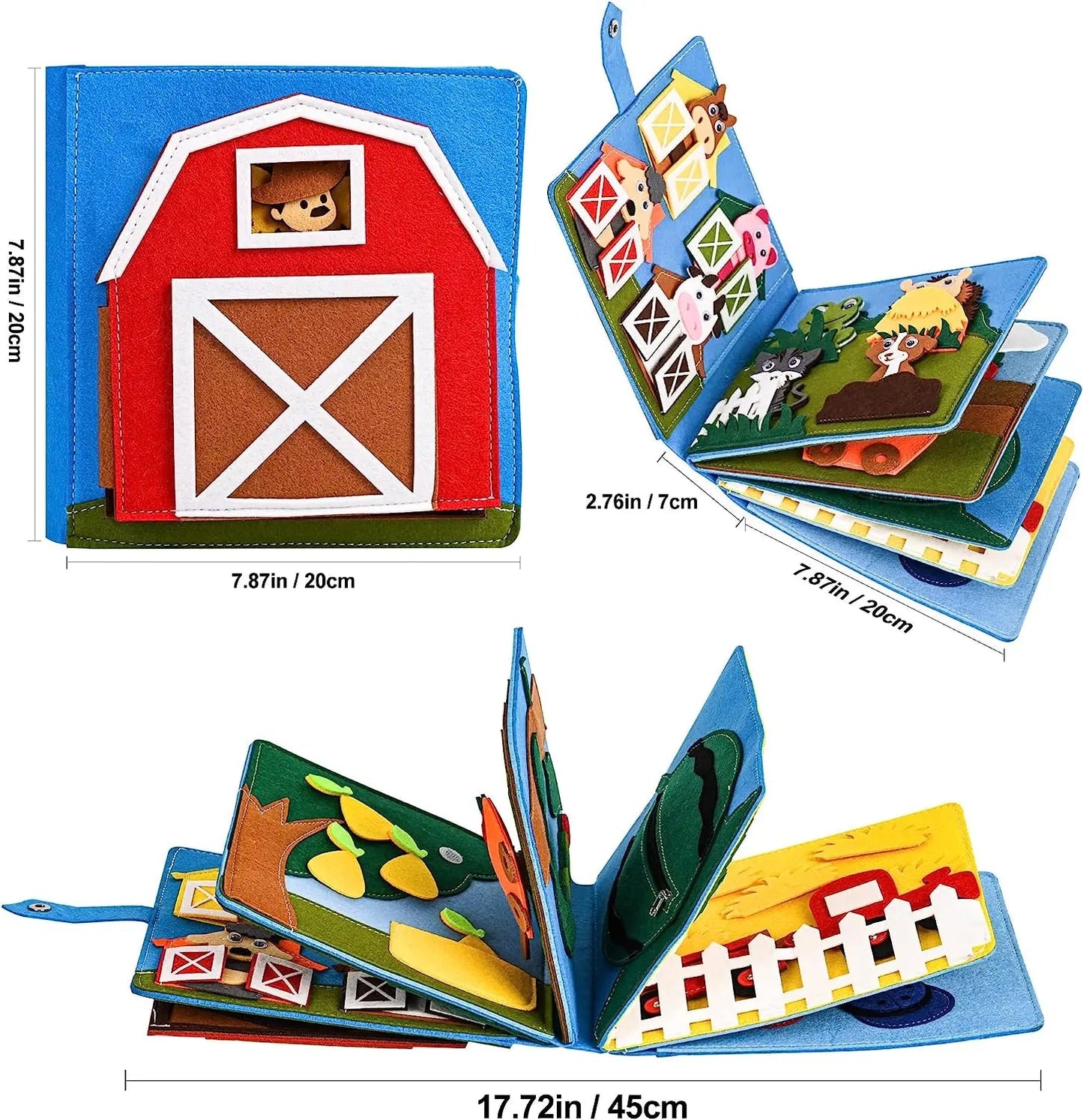 Farm Fables Montessori Busy Board – Engaging Sensory Fun for Toddlers! - Toys Market