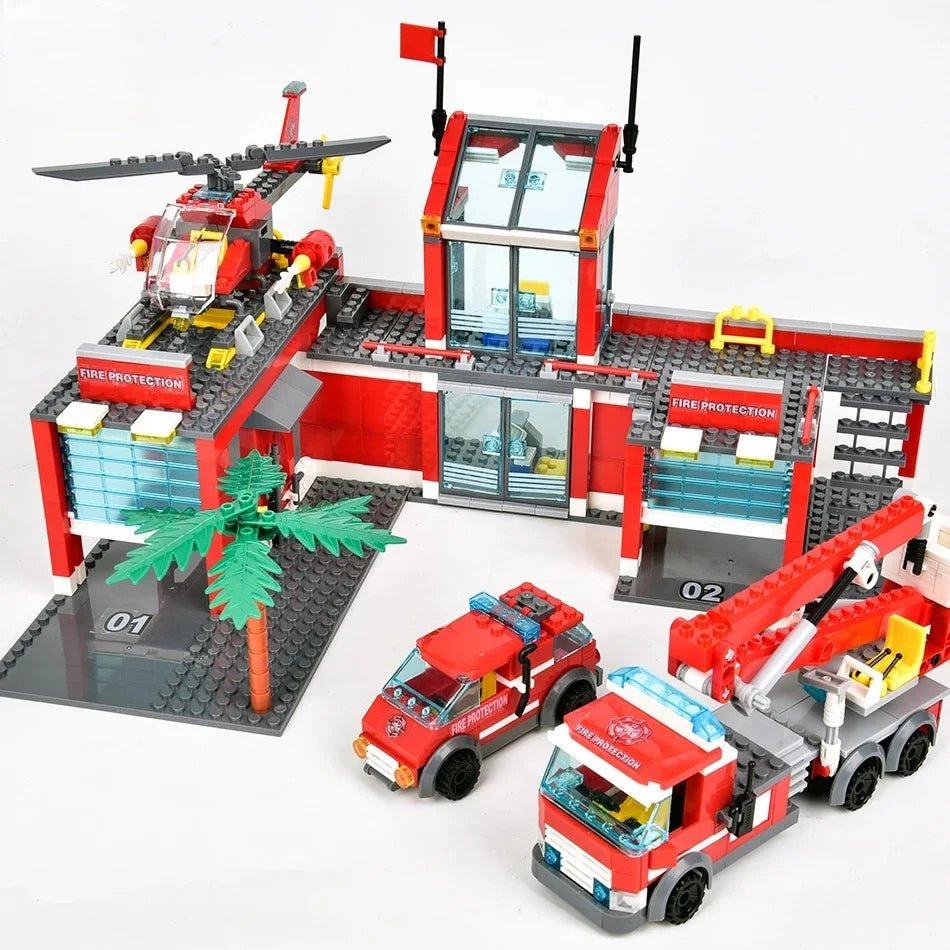 Fire Station Adventure Building Set – Heroes in Action! - Toys Market