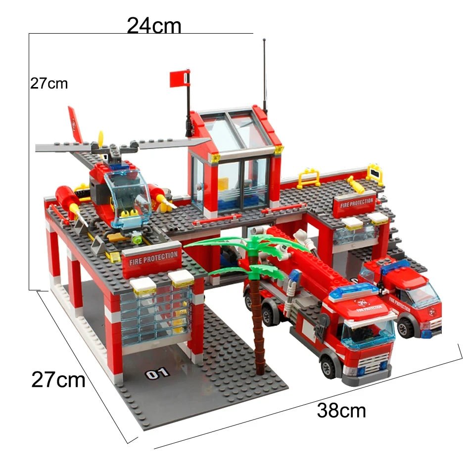 Fire Station Adventure Building Set – Heroes in Action! - Toys Market