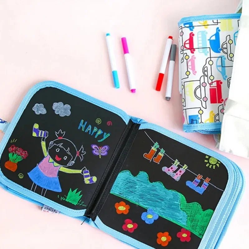 Magic Erase Blackboard Set – Reusable Coloring Fun! - Toys Market