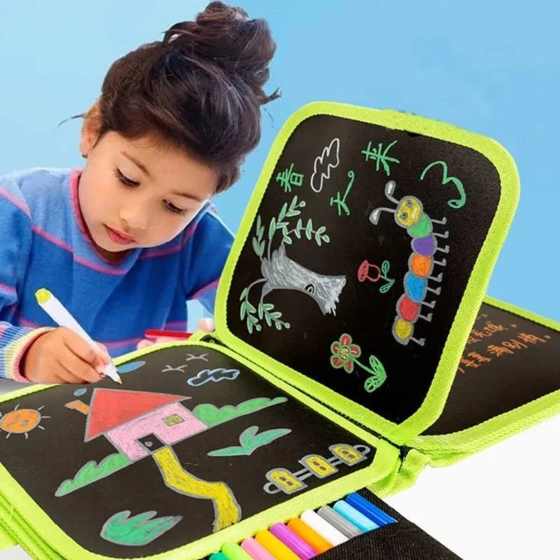 Magic Erase Blackboard Set – Reusable Coloring Fun! - Toys Market