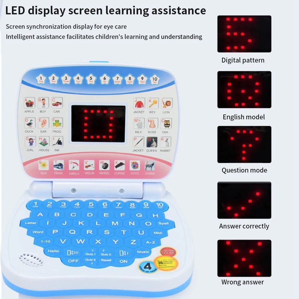 Mini SmartLearn Computer – Multi - Function Educational Toy for Kids! - Toys Market