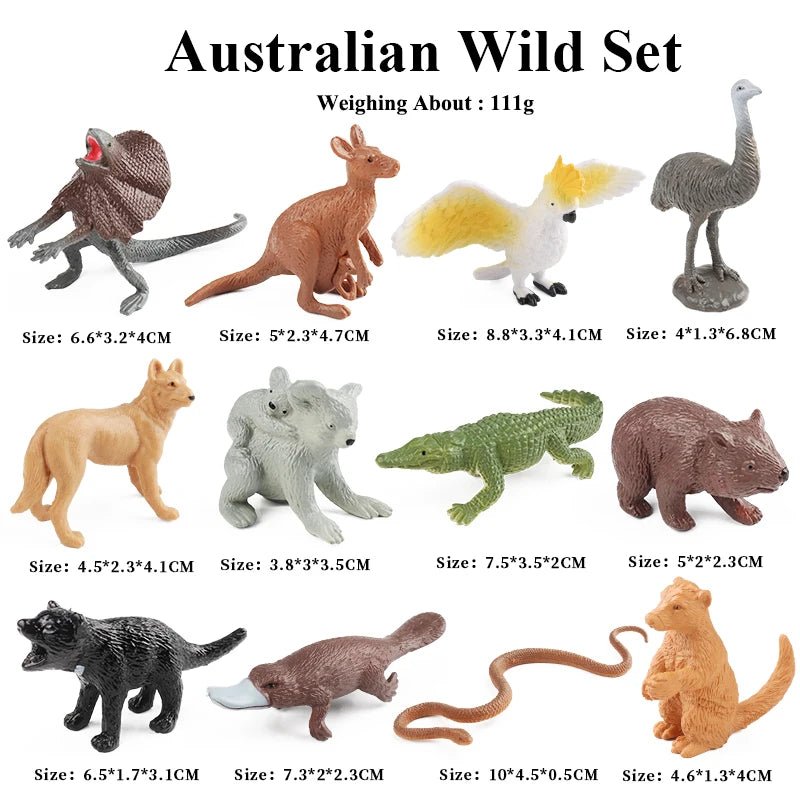 Miniature Montessori Animal Action Figures – Wild, Farm, Ocean Fun! - Toys Market