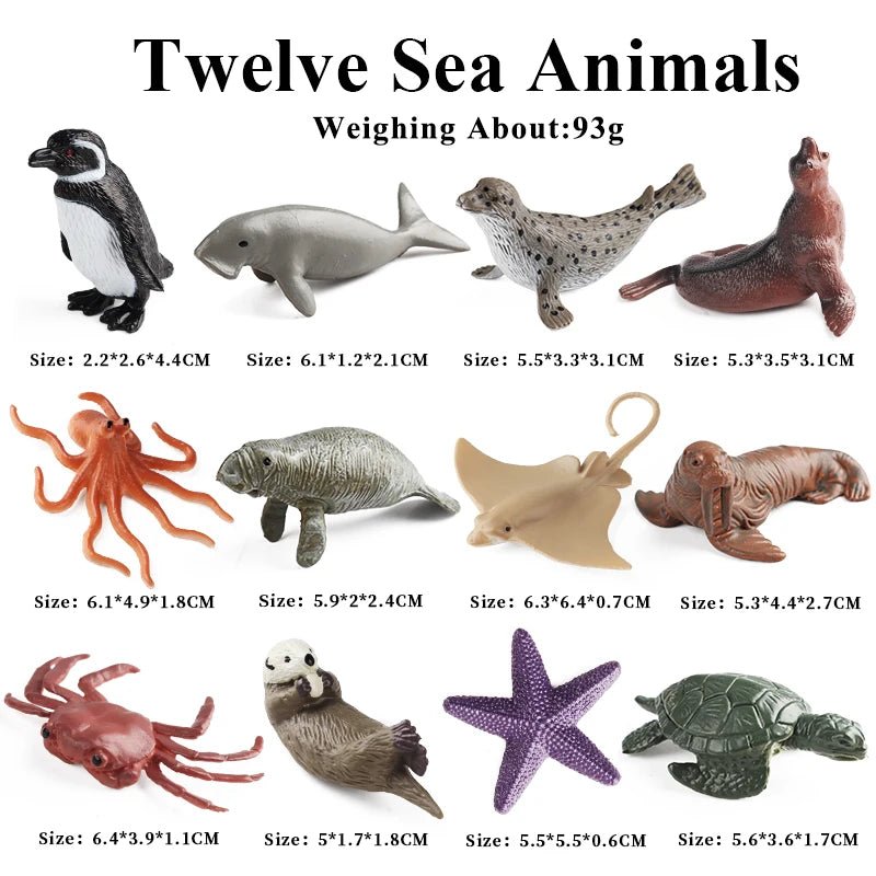 Miniature Montessori Animal Action Figures – Wild, Farm, Ocean Fun! - Toys Market