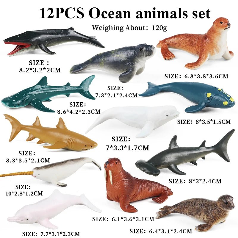 Miniature Montessori Animal Action Figures – Wild, Farm, Ocean Fun! - Toys Market