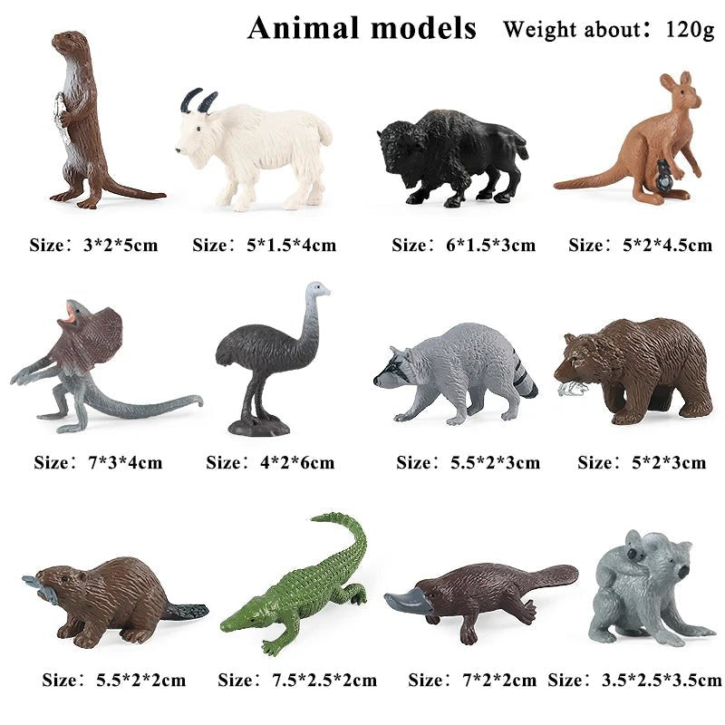 Miniature Montessori Animal Action Figures – Wild, Farm, Ocean Fun! - Toys Market