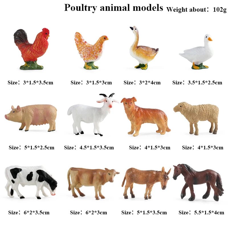 Miniature Montessori Animal Action Figures – Wild, Farm, Ocean Fun! - Toys Market