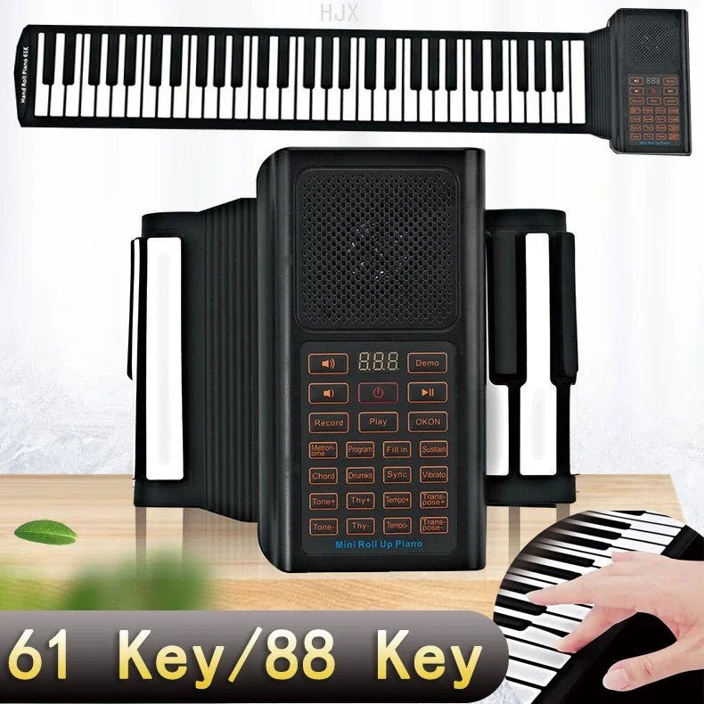 Portable Hand Roll Piano – 88/61 Key Electronic Keyboard for Kids! - Toys Market