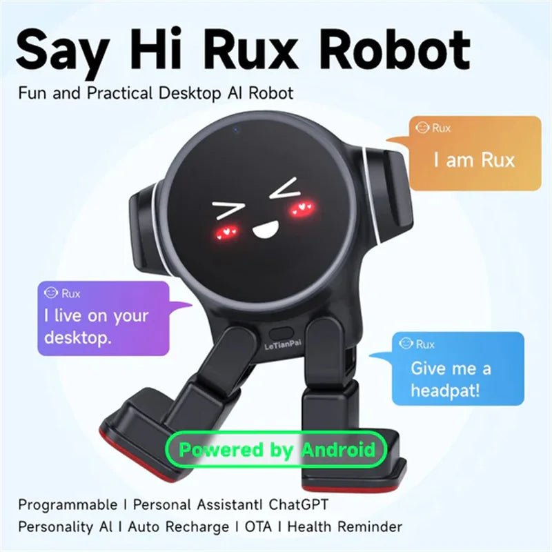 Rux Smart AI Robot: Your Interactive Desktop Companion - Toys Market