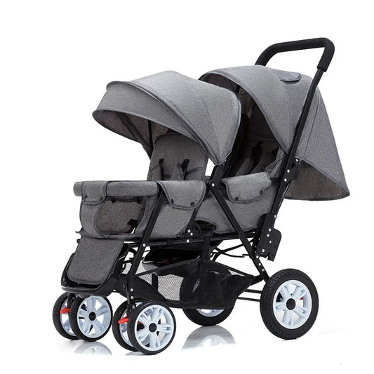 Ultimate Twins Baby Stroller – Lightweight & Collapsible Double Seat - Toys Market